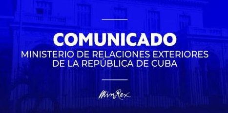 Comunicado del Ministerio de Relaciones Exteriores