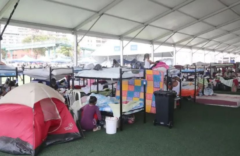 Instalaciones transitorias habilitadas para atender a personas afectadas
