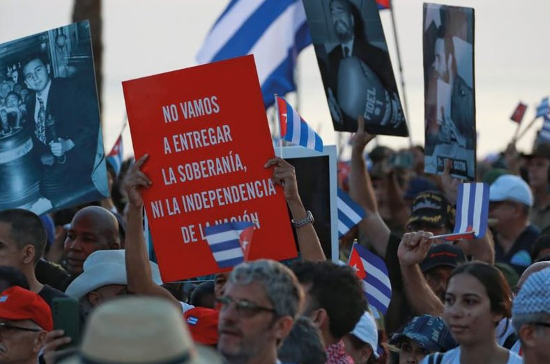Los cánticos de agresión militar han vuelto a escucharse contra la integridad de este Archipiélago y su gente
