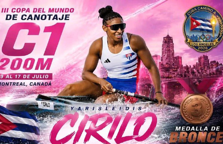 La canoísta cubana Cirilo se lleva un bronce en Copa del Mundo