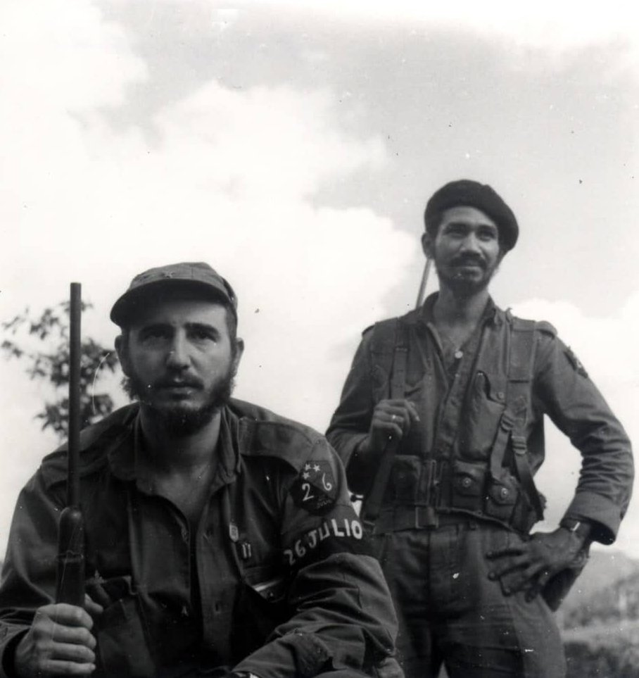 Fidel Castro y Juan Almeida Bosque.
