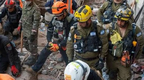 82 soldados israelíes han sido desplegados en Colombia tras el sismo.