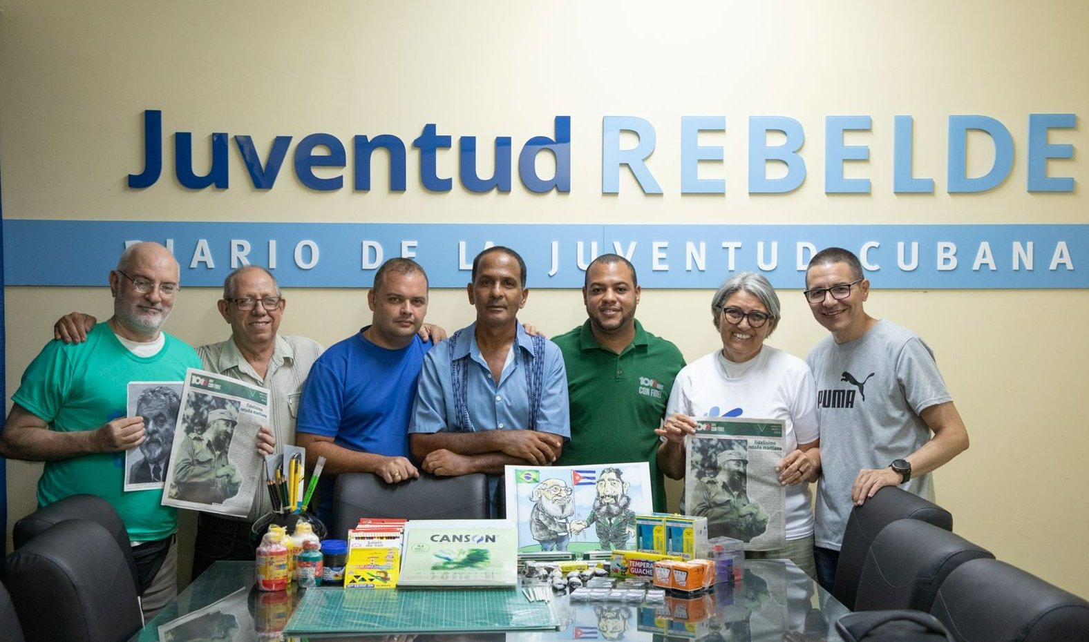 Los colectivos de Palante y dedeté agradecen a los colegas brasileños por su ayuda solidaria.