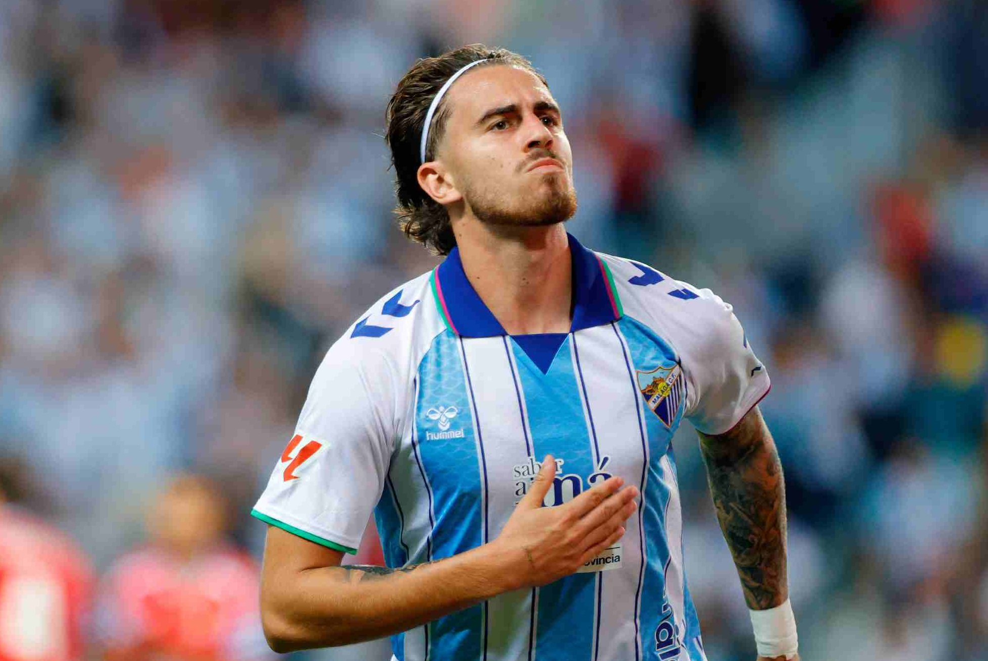 Adrian Niño se convirtió en el gran héroe malaguista en el regreso de la Liga española de fútbol.