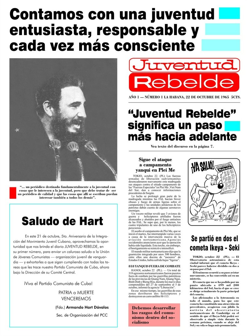 Las páginas de JR siguen apostando por atraer a los más jóvenes y a quienes las ganas de acompañar a Cuba, les impide ver la vejez como el cese de la vida.