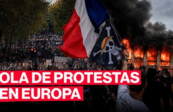 Ola de protestasen Euopa