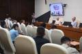 El Primer Secretario del Comité Central del Partido Comunista de Cuba y Presidente de la República, Miguel Díaz-Canel Bermúdez, en reunión de trabajo con dirigentes de la UJC para evaluar los resultados de la Red Juvenil Comunitaria.