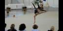 Dailén Cutiño durante su presentación en el Panamericano Juvenil de Gimnasia Rítmica