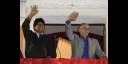 Evo Morales celebra reelección