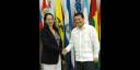 Hugo Martínez de visita en la ELAM