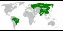 Mapa de los BRIC 