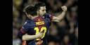 Lionel Messi y David Villa