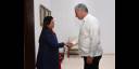Encuentro de Miguel Díaz-Canel con la Ministra de Estado de Asuntos Exteriores y Cultura de la República de la India, Meenakashi Lekhi