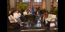 Miguel Díaz-Canel recibe a Josep Borrell, vicepresidente de la Comisión Europea