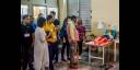 Participantes de la primera Misión de Solidaridad con Cuba de la Federación Mundial de Juventudes Democráticas visitaron la Escuela Solidaridad con Panamá 