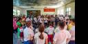 Participantes de la primera Misión de Solidaridad con Cuba de la Federación Mundial de Juventudes Democráticas visitaron la Escuela Solidaridad con Panamá 