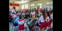 Participantes de la primera Misión de Solidaridad con Cuba de la Federación Mundial de Juventudes Democráticas visitaron la Escuela Solidaridad con Panamá