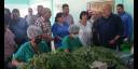 Manuel Marrero Cruz, durante su visita a la planta 