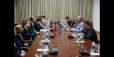 El Presidente Miguel Díaz-Canel Bermúdez recibió a los principales miembros de la delegación del Gigante Asiático que participa en la 12ma. Reunión del Grupo de Trabajo Conjunto de la Biotecnología Cuba-China, que sesiona en La Habana. 