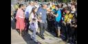 Desfile pioneril martiano en la Plaza de la Revolución .