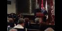 El acto en el Aula Magna estuvo presidido por Miguel Díaz-Canel Bermúdez