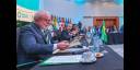 El Presidente brasileño, Lula Da Silva, interviene en la sesión de la Celac este martes