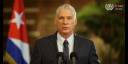 Presidente cubano Miguel Díaz-Canel brinda discurso al asumir Cuba presidencia pro témpore del Grupo de los 77+China