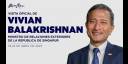 El ministro de Relaciones Exteriores de Singapur, Vivian Balakrishnan