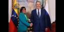 Delcy Rodríguez y Serguei Lavrov