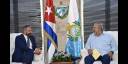 Manuel Marrero Cruz recibe al jefe de Gobierno de la República de San Marino, Luca Beccari