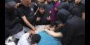 Funeral de uno de los tres palestinos asesinados