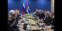 Manuel Marrero Cruz, Miembro del Buró Político del Partido Comunista de Cuba y Primer Ministro, en visita oficial a Rusia.