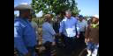 El Presidente cubano visitó uno de los usufructos que forma parte del polo productivo El Alambre