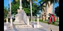 Ofrendas a Carlos Manuel de Céspedes, Martí y Fidel en Santa Ifigenia