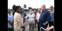 El Jefe de Gobierno llegó a Santiago de Cuba por el municipio Segundo Frente, donde fue recibido por autoridades gubernamentales y vecinos de la localidad