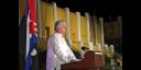 El Presidente cubano, Miguel Díaz-Canel Bermúdez, pronunció las palabras centrales del acto  por el aniversario 70 de los asaltos a los cuarteles Moncada y Carlos Manuel de Céspedes
