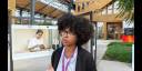 Mirthia Brossard, dirigente de la Unión de Jóvenes Comunistas