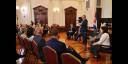 El Presidente cubano se reunió con un nutrido grupo de directivos, representantes, artistas y promotores culturales estadunidenses