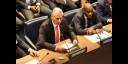 El Primer Secretario del Comité Central del Partido Comunista y Presidente de la República de cuba, Miguel Díaz-Canel Bermúdez, durante la Cumbre de Ambición Climática