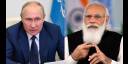 El presidente ruso, Vladimir Putin, y el primer ministro indio, Narendra Modi