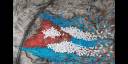 Obra Bandera cubana, de Michel Mirabal