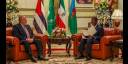 El Primer Ministro, Manuel Marrero Cruz, sostuvo este lunes un encuentro con Teodoro Obiang Nguema Mbasogo, presidente de la República de Guinea Ecuatorial