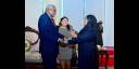 La Presidenta de la República Unida de Tanzania, Samia Hassan Suluhu, recibió al Presidente de la Asamblea Nacional del Poder Popular y del Consejo de Estado de Cuba, Esteban Lazo Hernández; quien realiza visita oficial a la nación africana