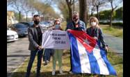 Los cubanos residentes en el exterior han expresado su rechazo a la política genocida del Gobierno estadounidense.