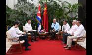 Encuentro de Miguel Díaz-Canel con Hua Xin, nuevo embajador de la República Popular China en Cuba