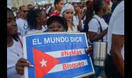 El pueblo de la capital, en representación de toda Cuba, expresó su contundente rechazo al bloqueo.