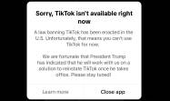 Tik Tok : inaccesible en Estados Unidos