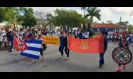 Desfile martiano en Isla de la Juventud