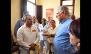  Presidente cubano visita municipios de Pinar del Río