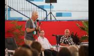 Intercambio de Miguel Díaz-Canel Bermúdez con grupos de solidaridad en Ciego de Ávila